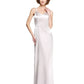 Sheath / Column Mother of the Bride Dress Two Piece Spaghetti Strap Floor Length Stretch Satin Sleeveless yes